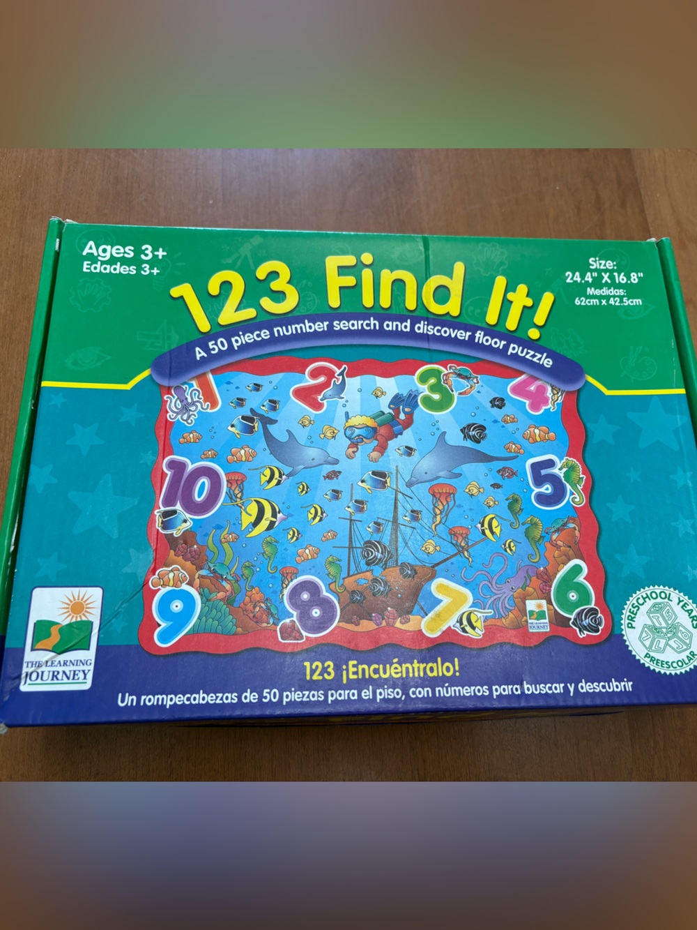 (2/$25) 50-Piece Number Discovery Floor Puzzle